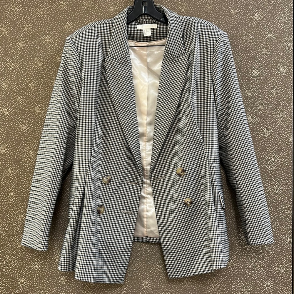 🔥🔥🔥H&M Pleated Blazer Jacket Size 12